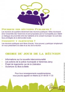 reunion publique flyer