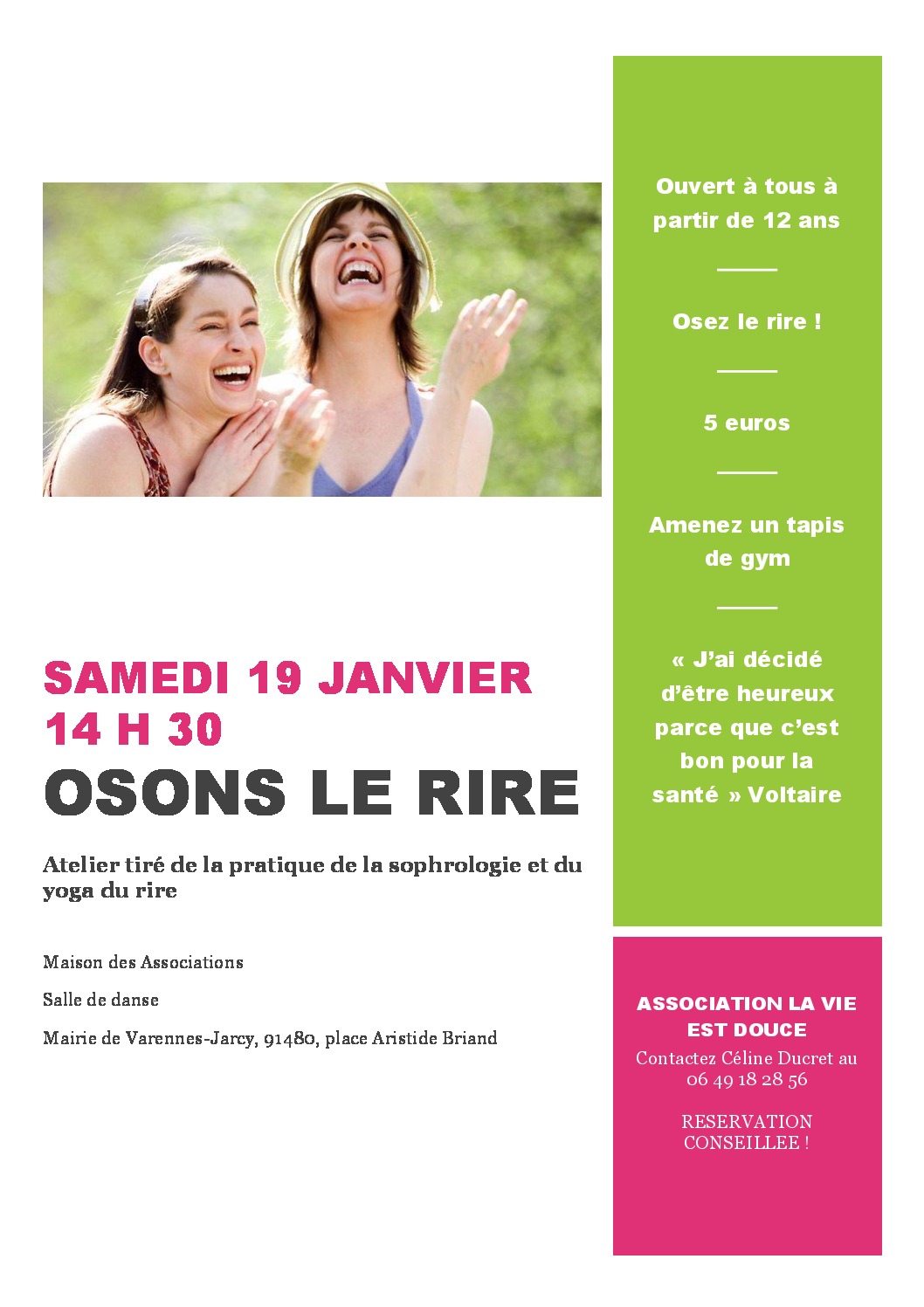 thumbnail of Affiche osons le rire